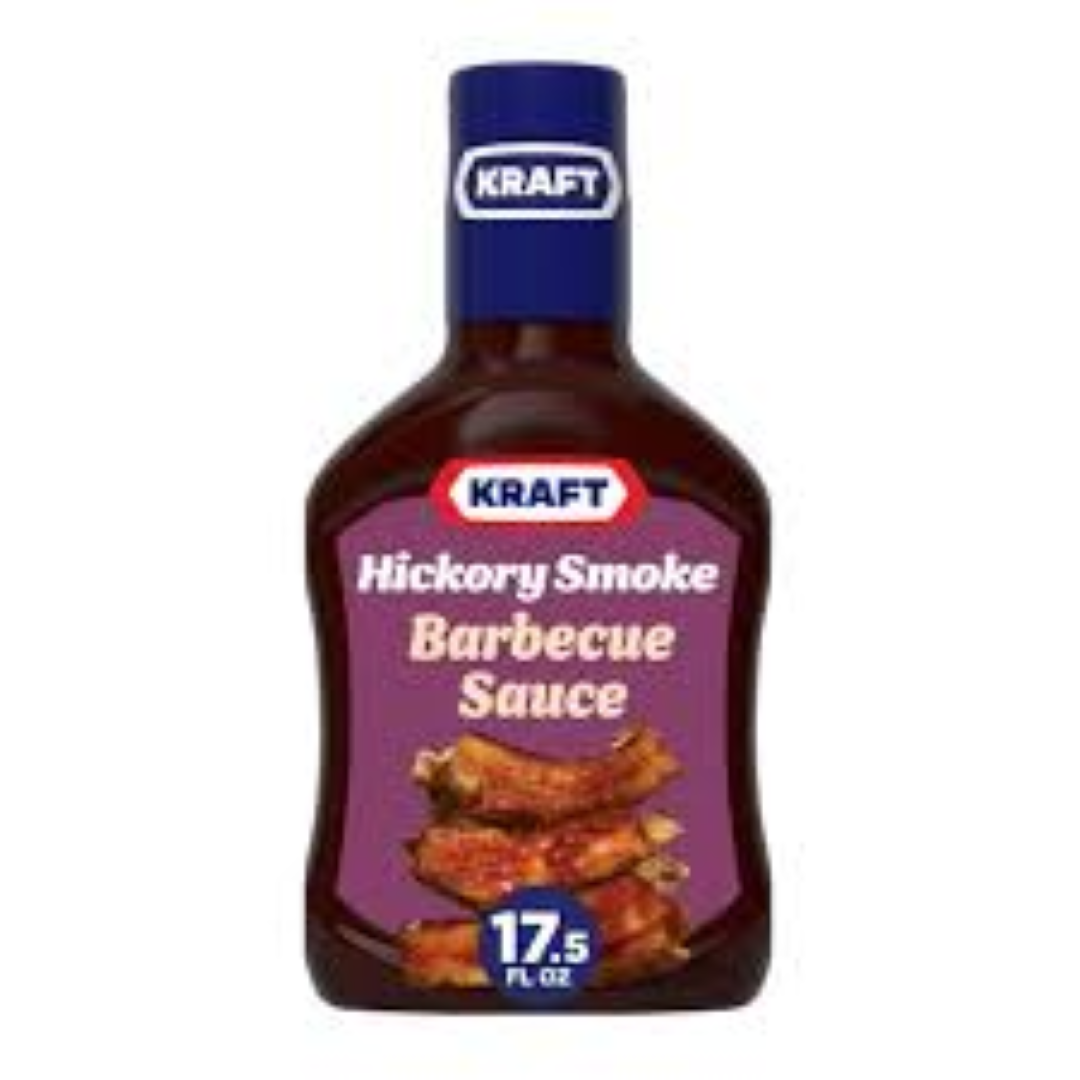 KRAFT BBQ SAUCE HICORY SMOKE 496G